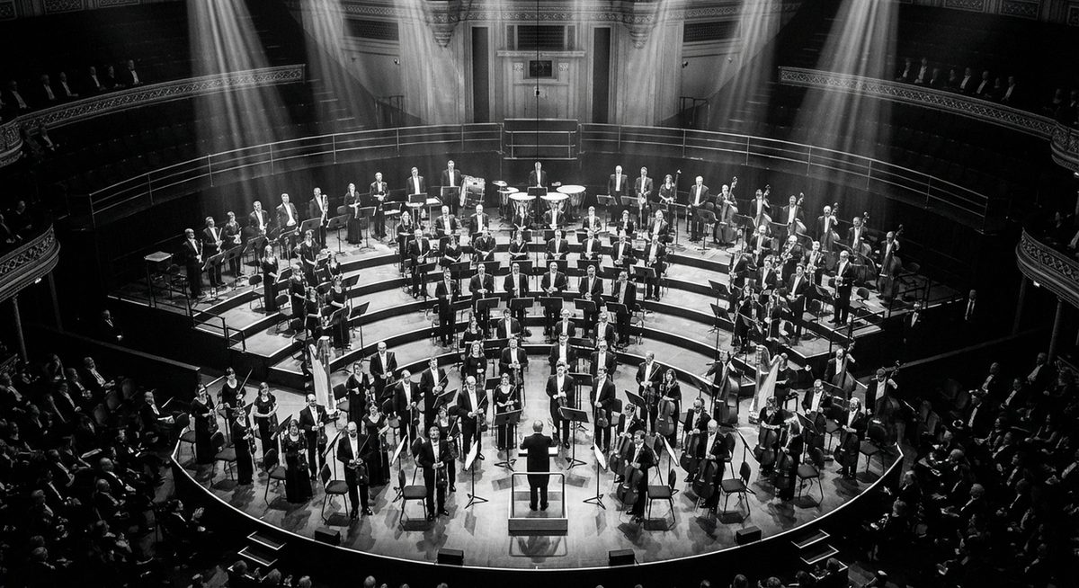 Sinfonieorchester von oben