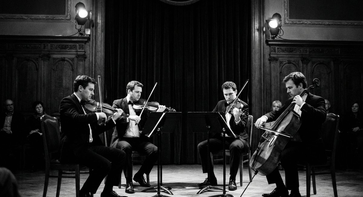 Streichquartett-Aufführung im Konzerthaus